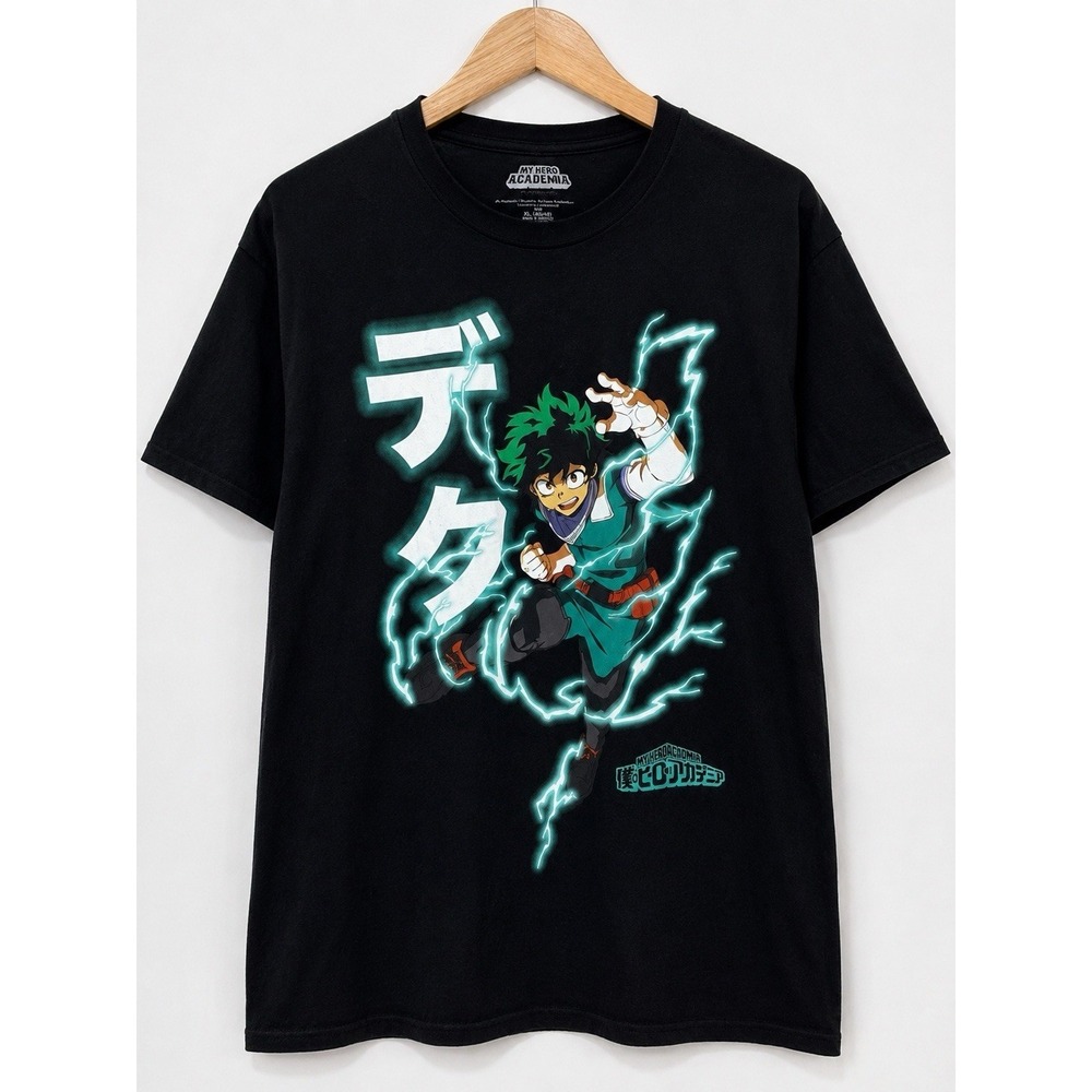 My Hero Academia Deku Izuku Midoriya Anime Graphic T Shirt XL Cotton
